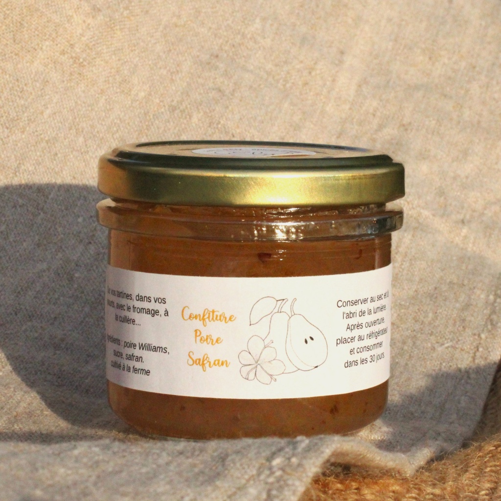 Confiture poire et safran - Pot de 110 g