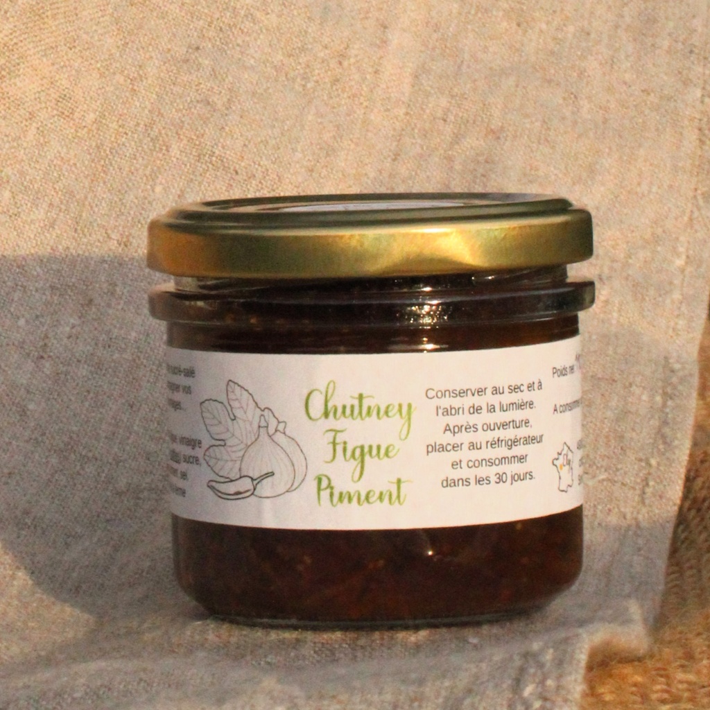 Chutney figue et piment - Pot de 110 g